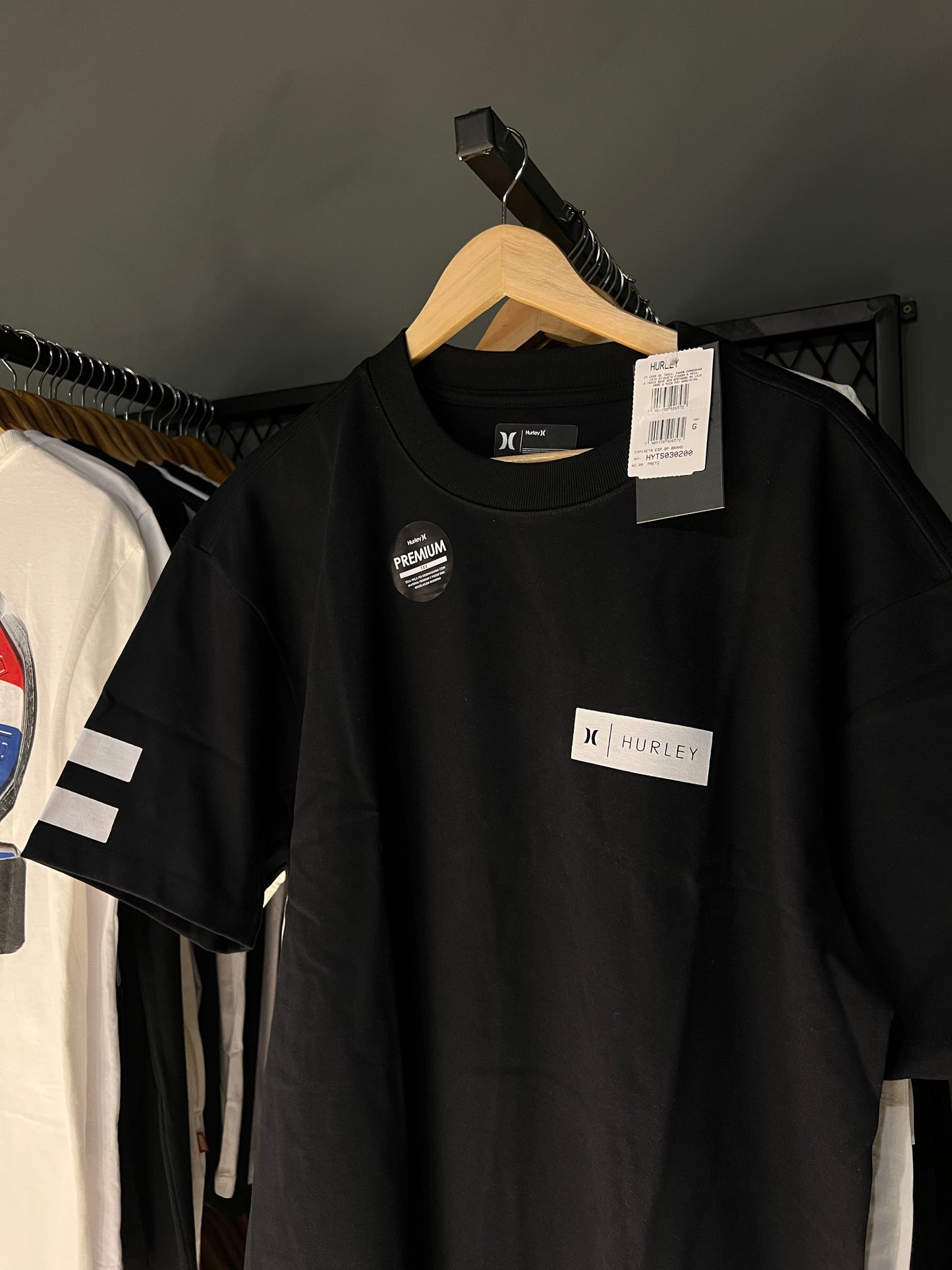 CAMISA HURLEY BRAND BLACK