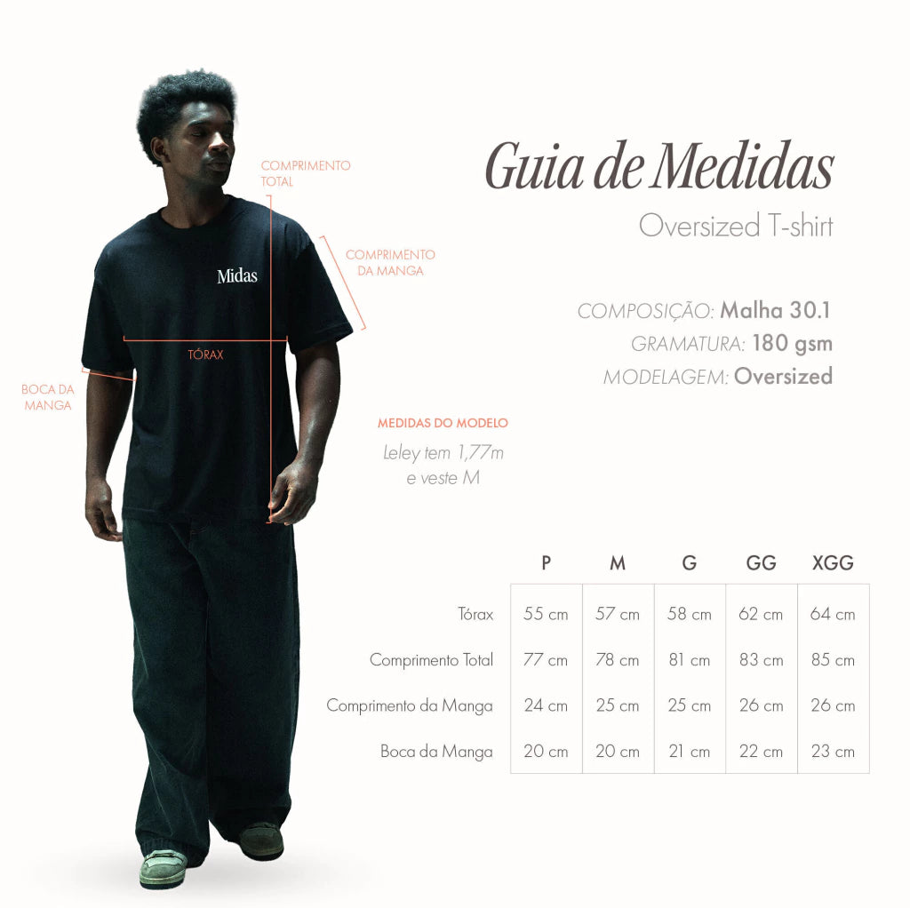 CAMISA MIDAS STAMP BLACK