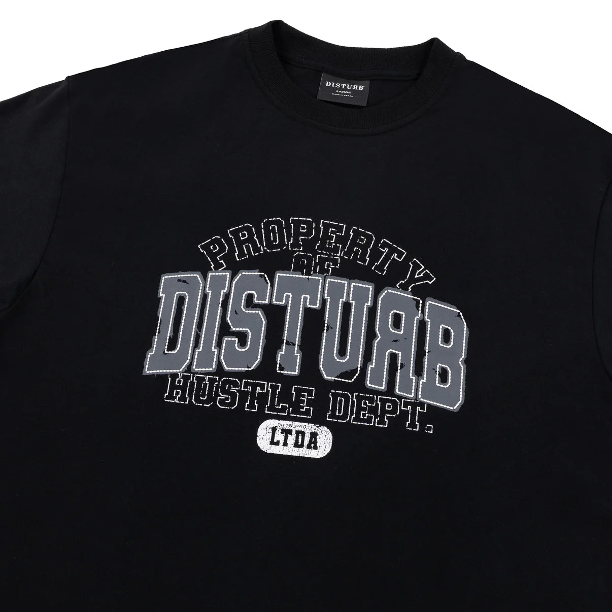 CAMISA DISTURB HUSTLE BLACK