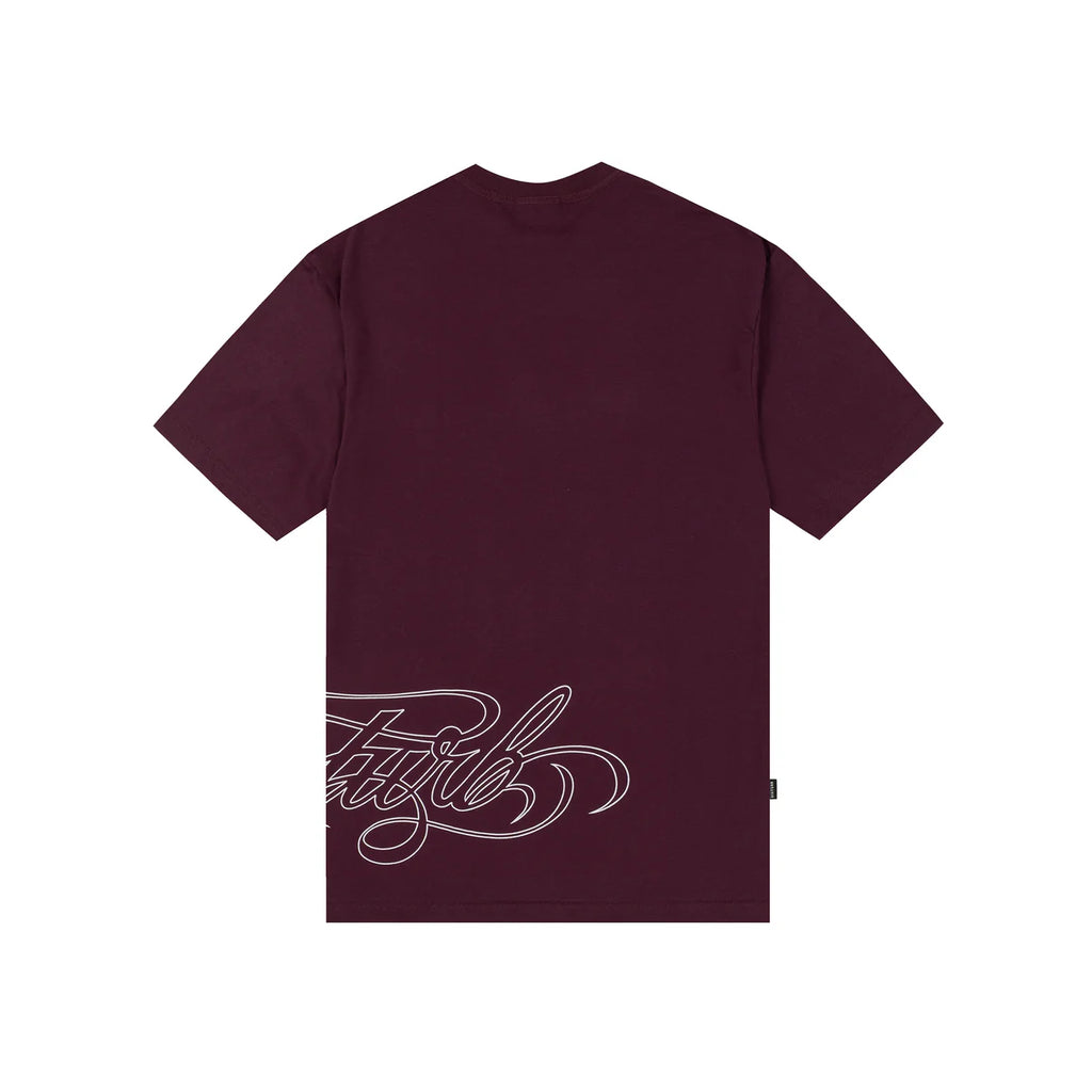CAMISA DISTURB SCRIPT VINHO