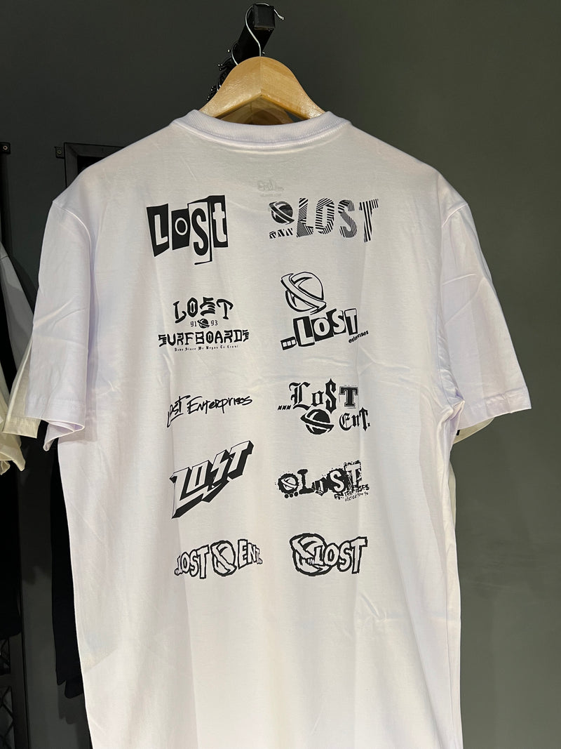 CAMISA LOST LOGO WHITE