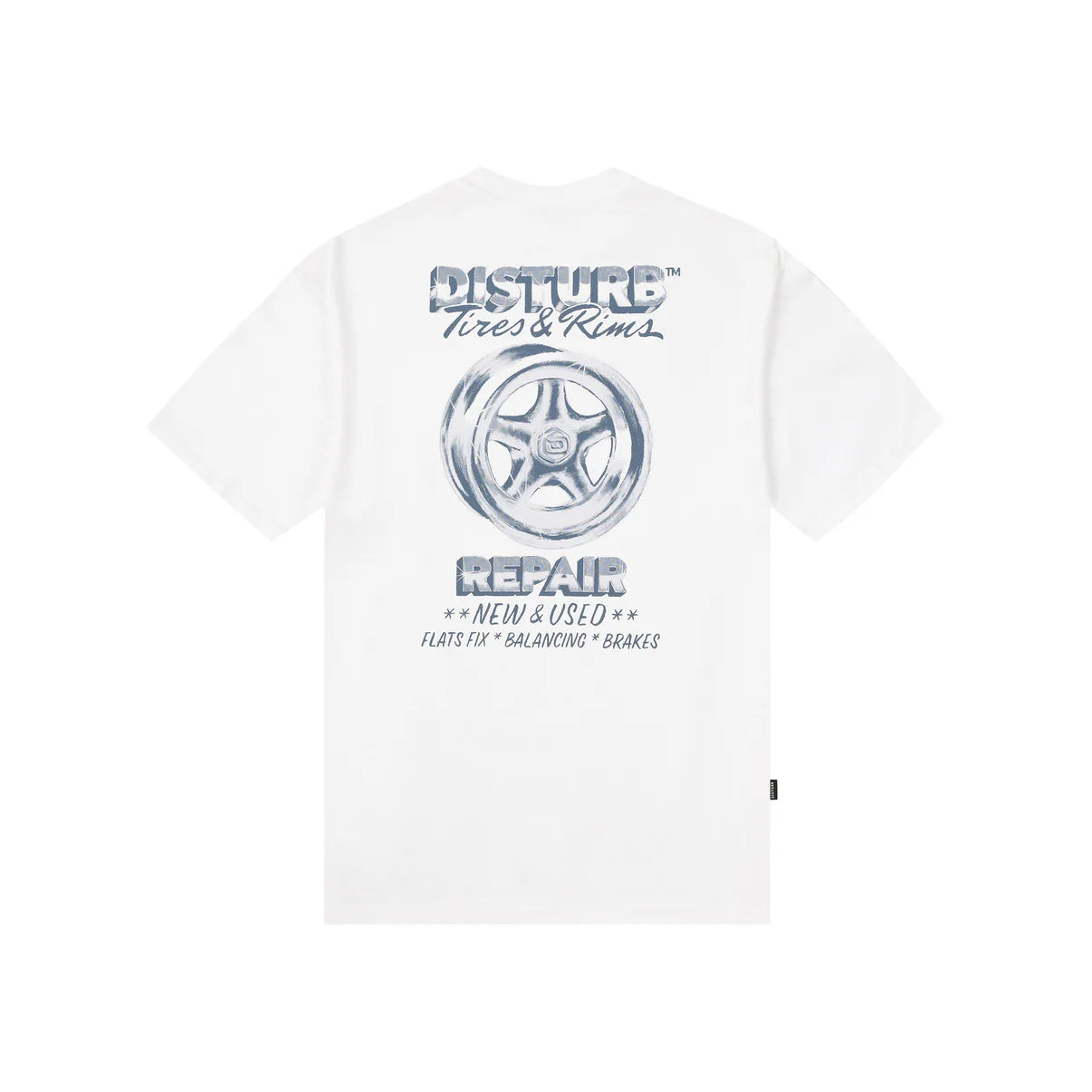 CAMISA DISTURB TIRES WHITE