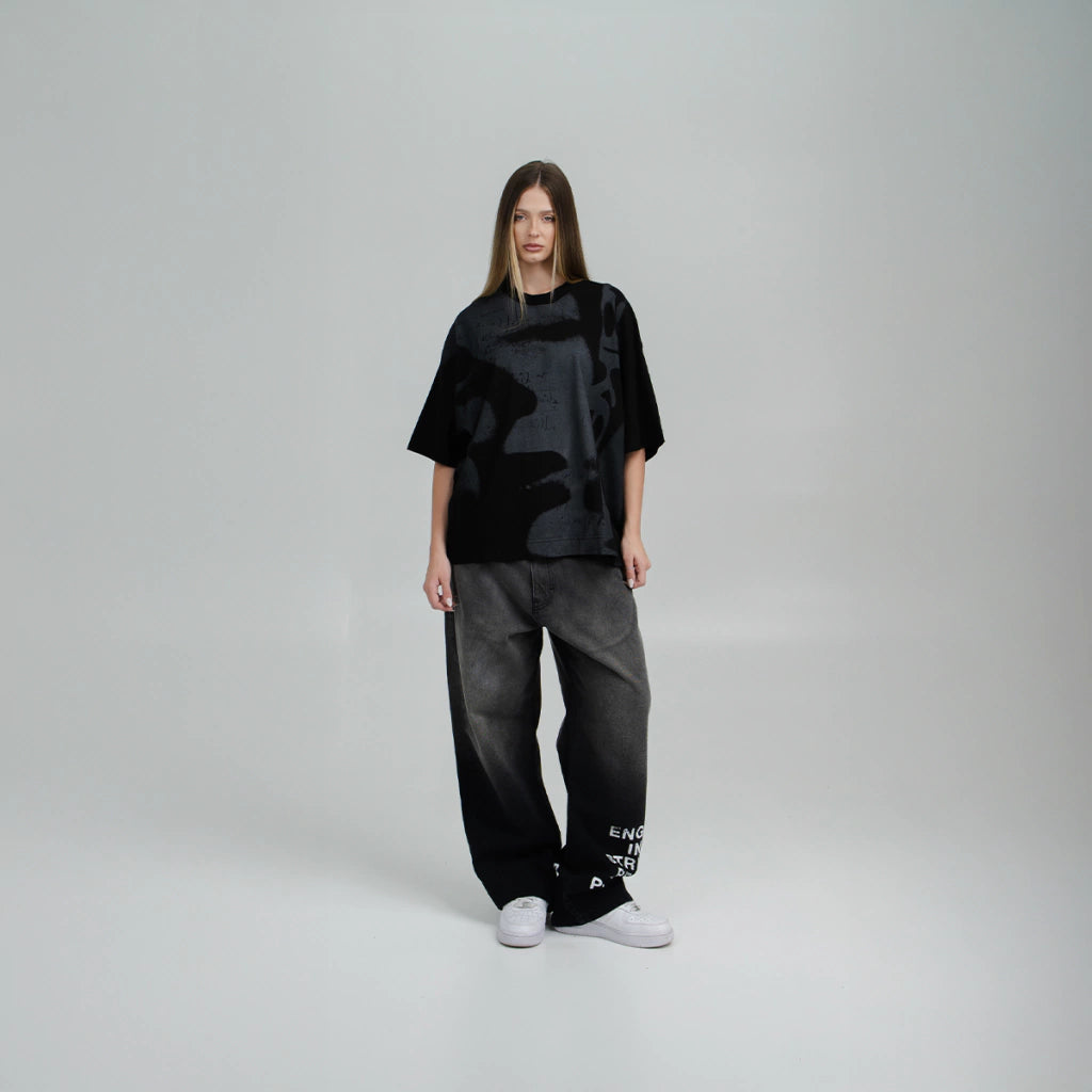 Camisa Take Off Boxy Codes Black