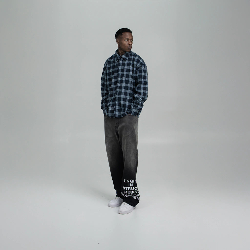 Calça Jeans Take Off Black Loose