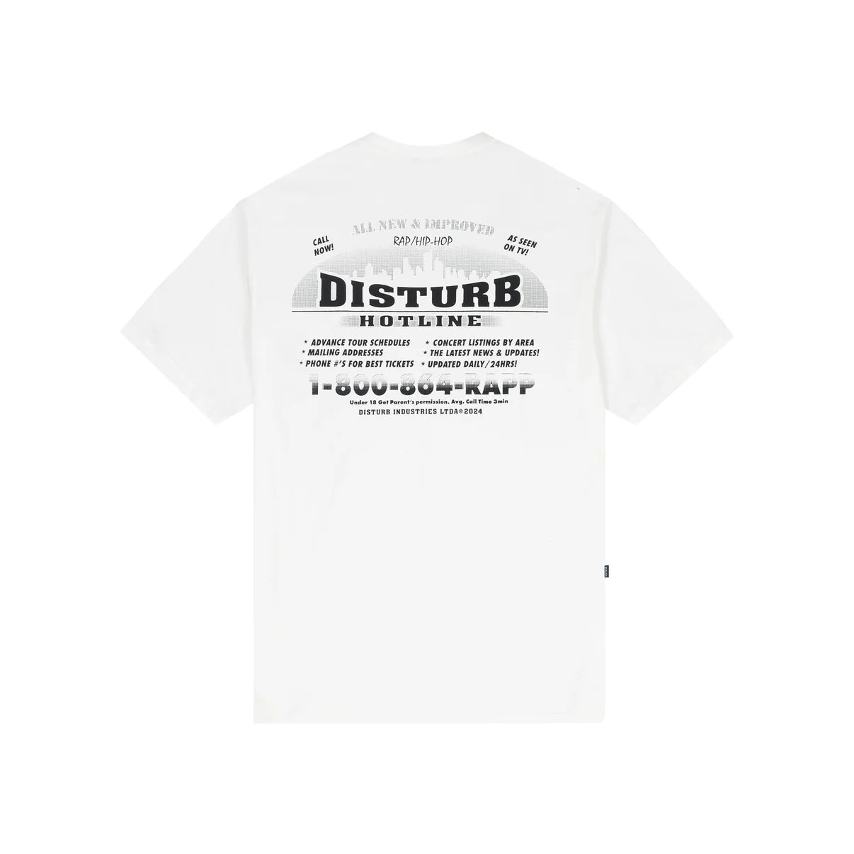 CAMISA DISTURB HOTLINE WHITE