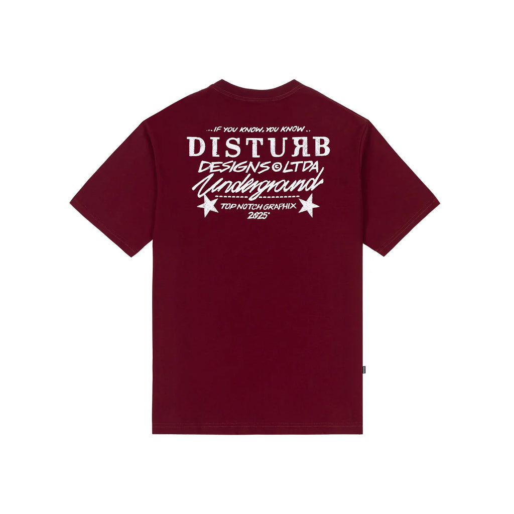 CAMISA DISTURB PEN BURGUNDY