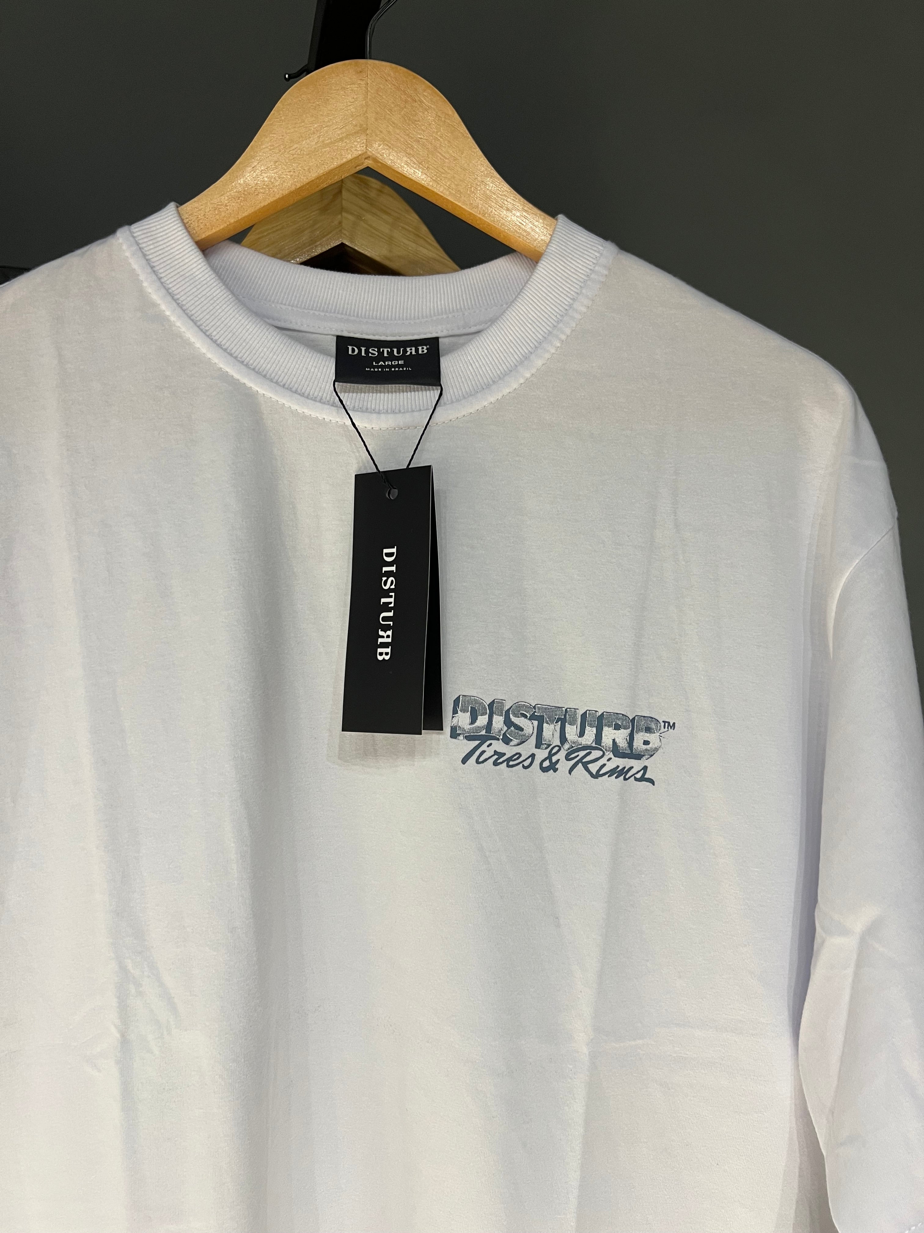CAMISA DISTURB TIRES WHITE