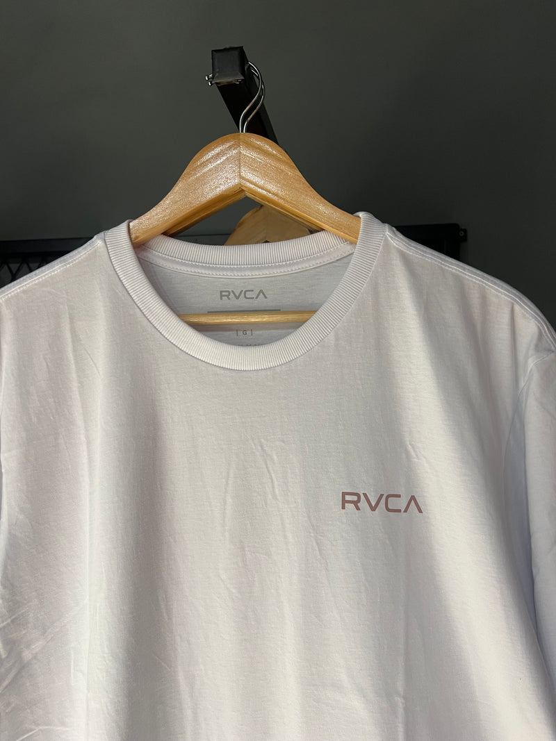 CAMISA RVCA LOGO WHITE