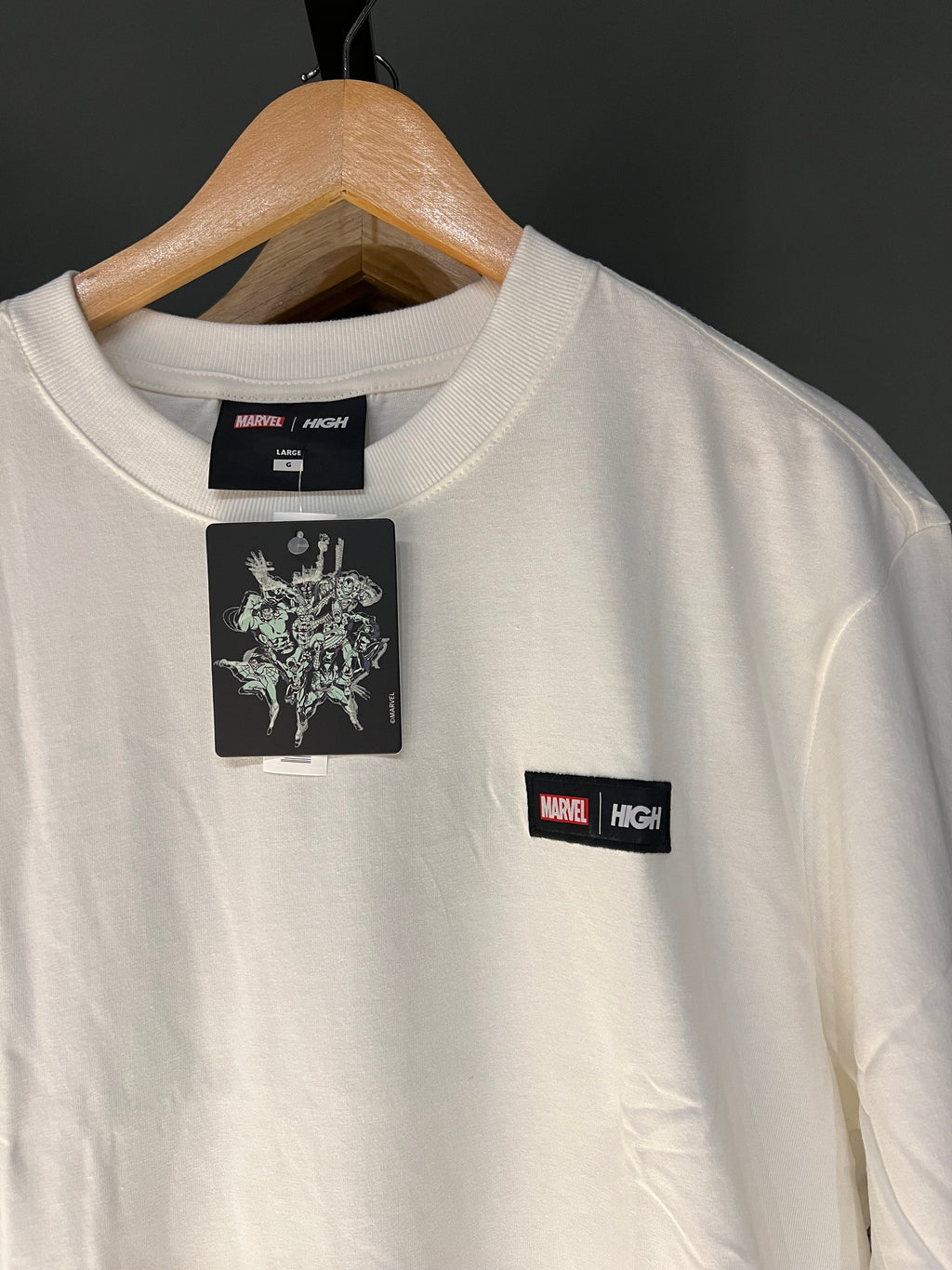 CAMISA HIGH x MARVEL SQUAD WHITE