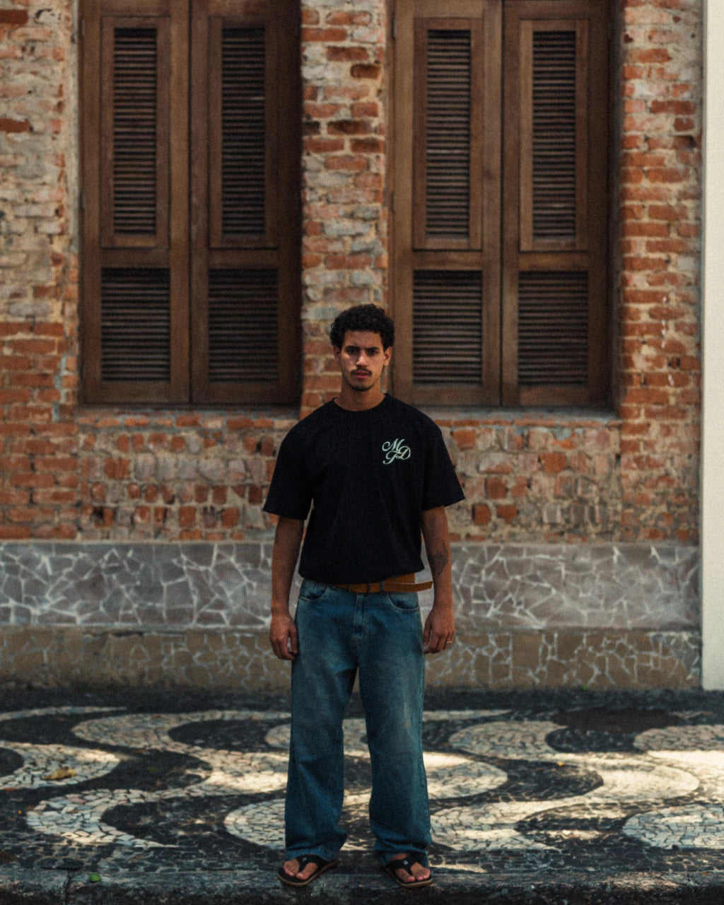 CAMISA MIDAS STAMP BLACK