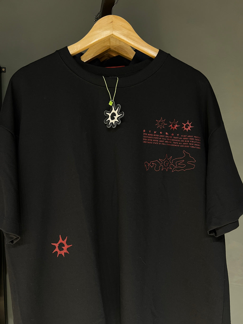 CAMISA MOB FLEUR BOXY BLACK