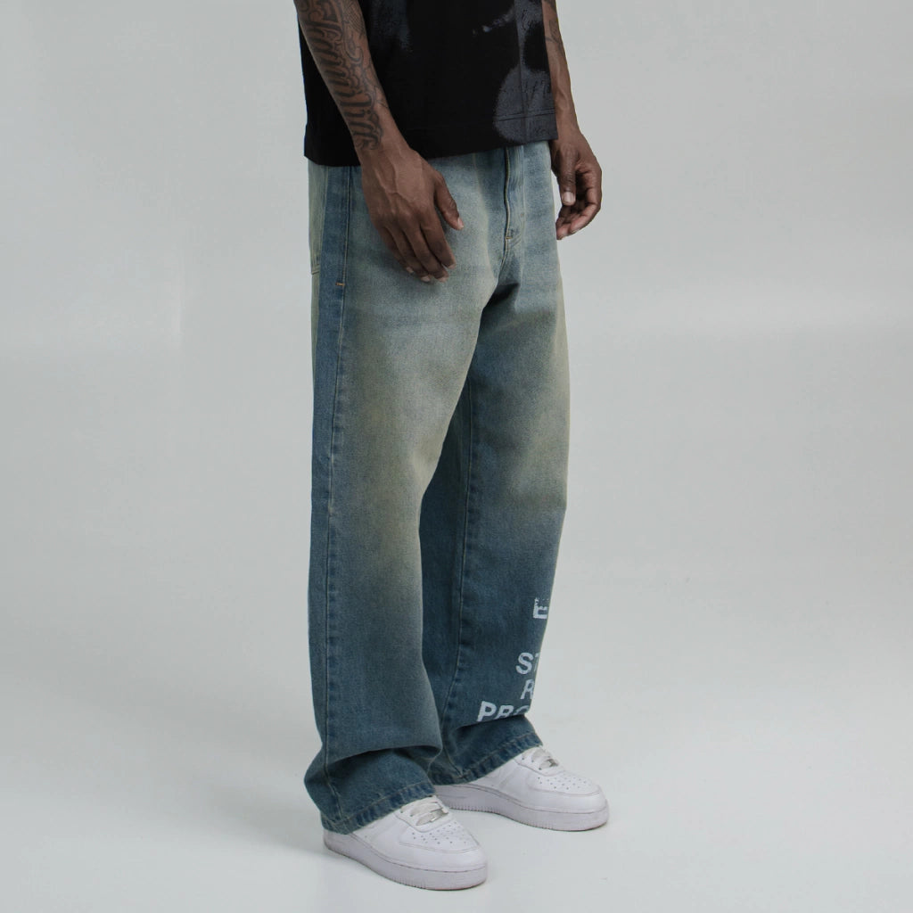 Calça Jeans Take Off Blue Loose