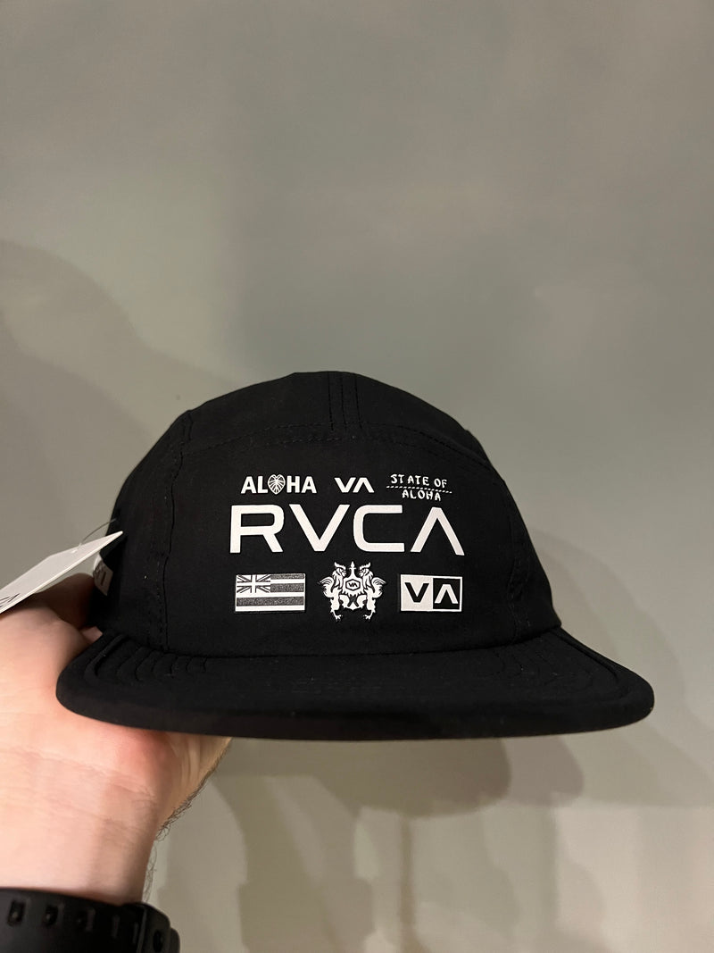 FIVE PANEL RVCA ALL BRAND BLACK