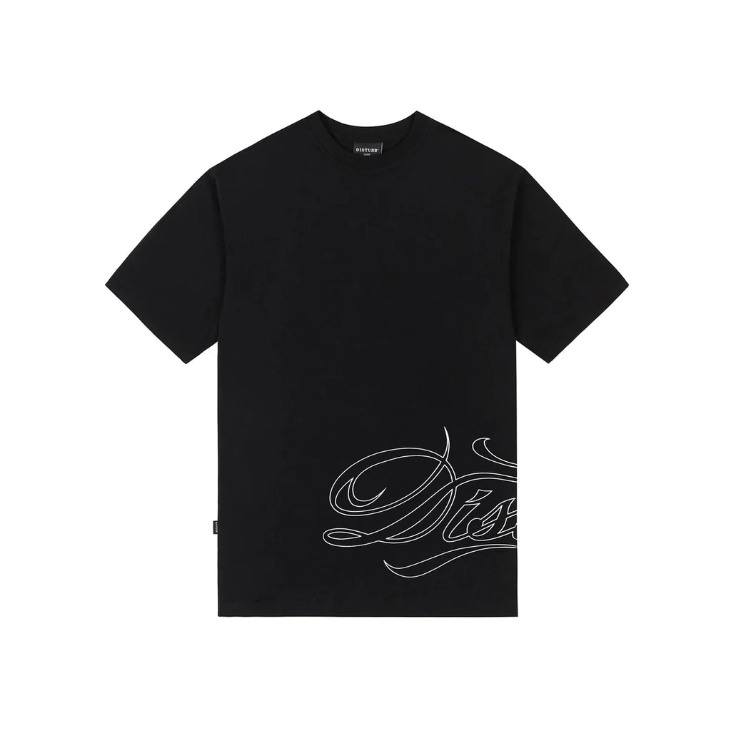 CAMISA DISTURB SCRIPT BLACK