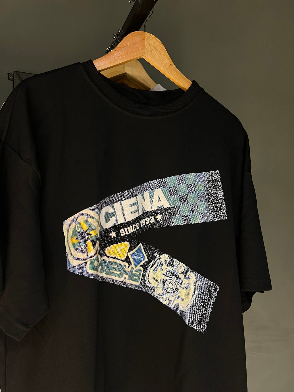 CAMISA CIENA SCARFT BLACK