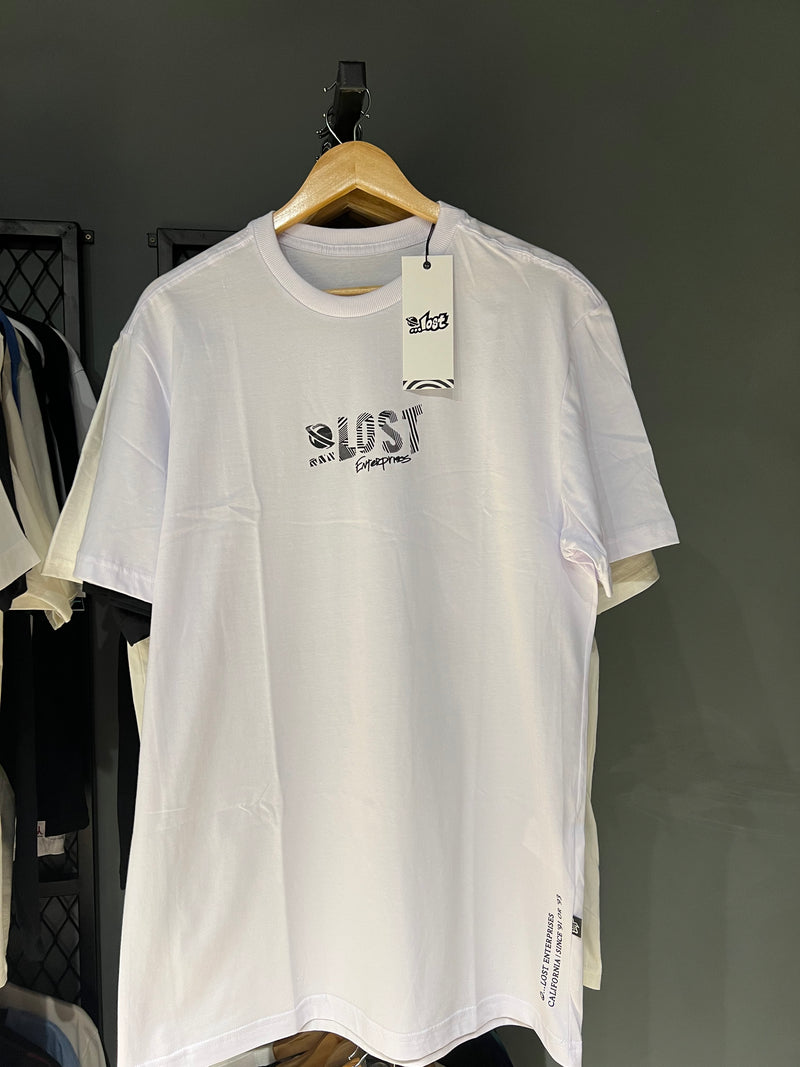 CAMISA LOST LOGO WHITE