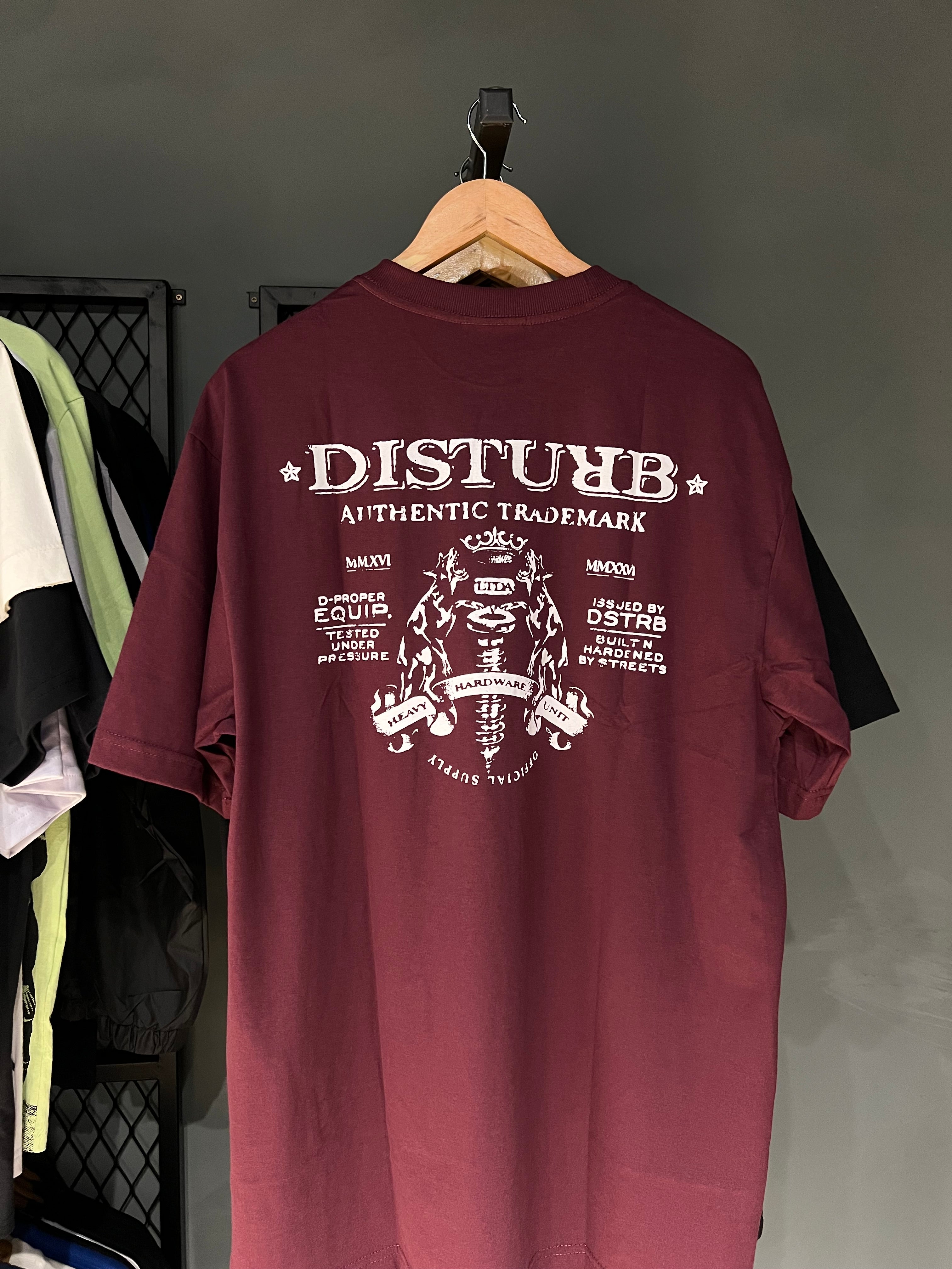 CAMISA DISTURB HARDWARE VINHO