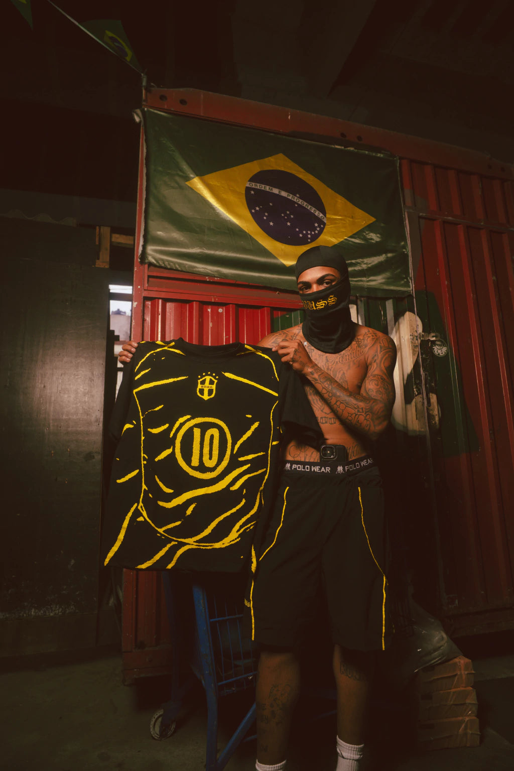 CAMISA BUSS BRASIL 10 PRETA