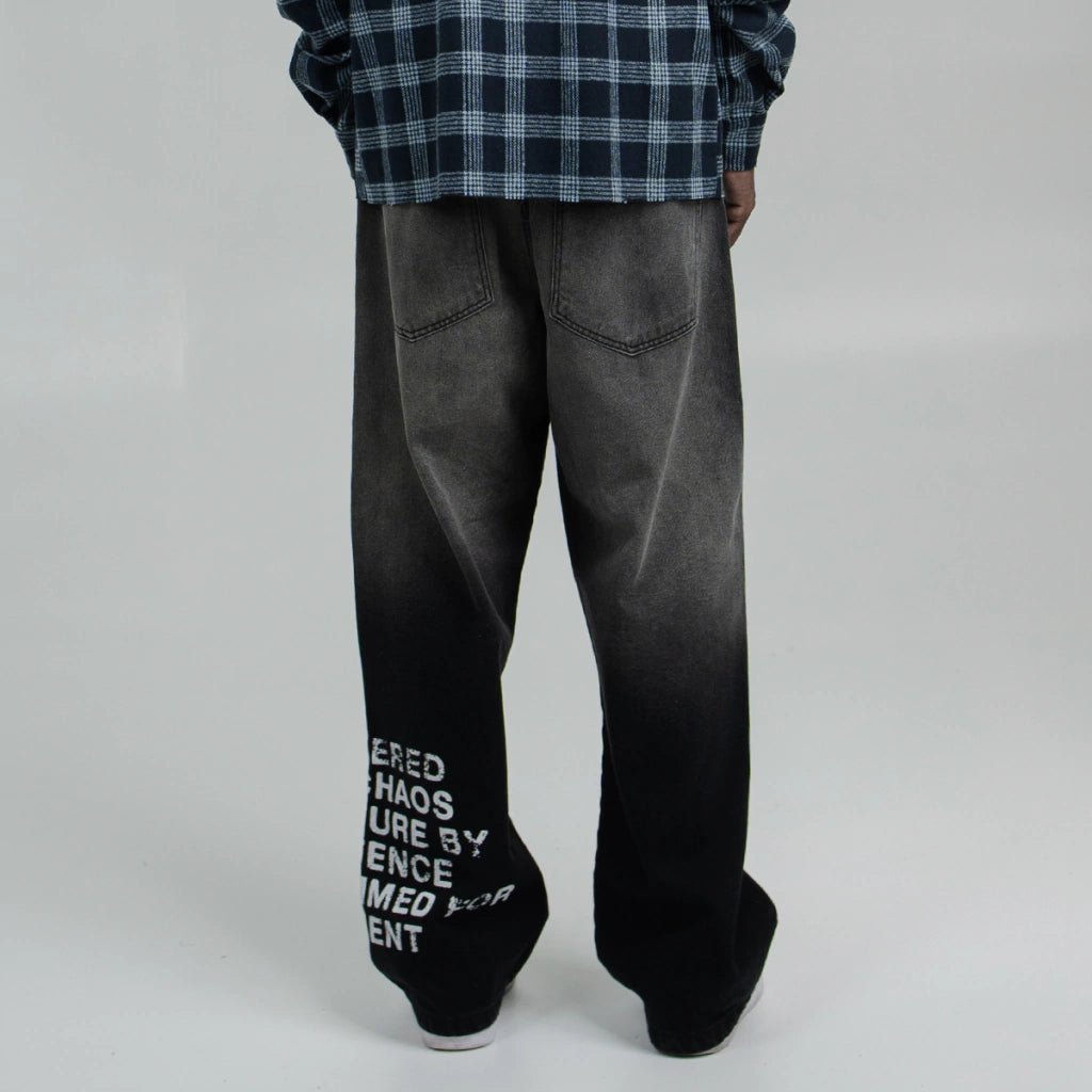 Calça Jeans Take Off Black Loose