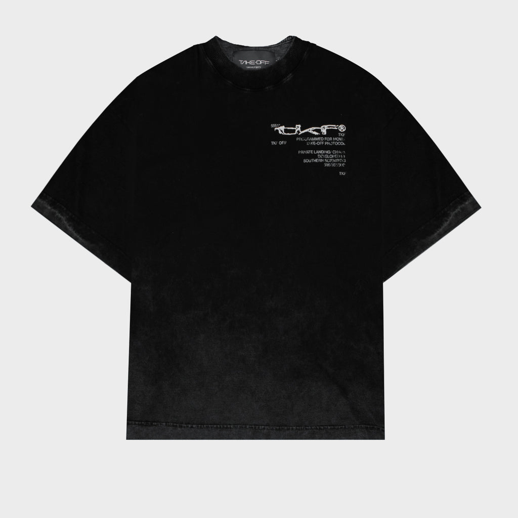CAMISA TAKE OFF FADED BOXY BLACK/GREY
