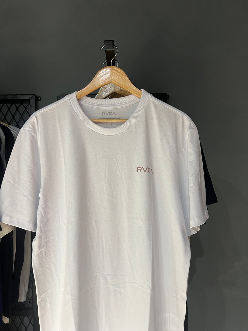 CAMISA RVCA LOGO WHITE