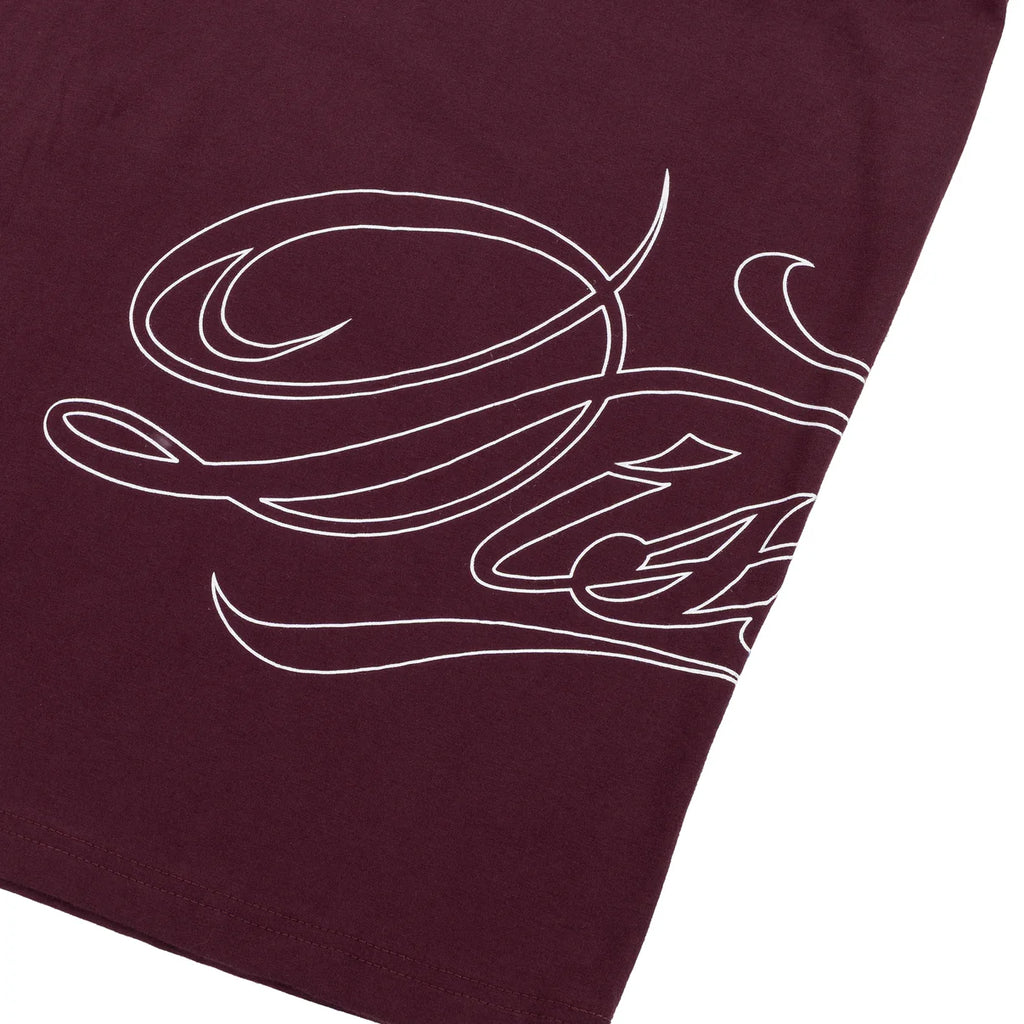 CAMISA DISTURB SCRIPT VINHO