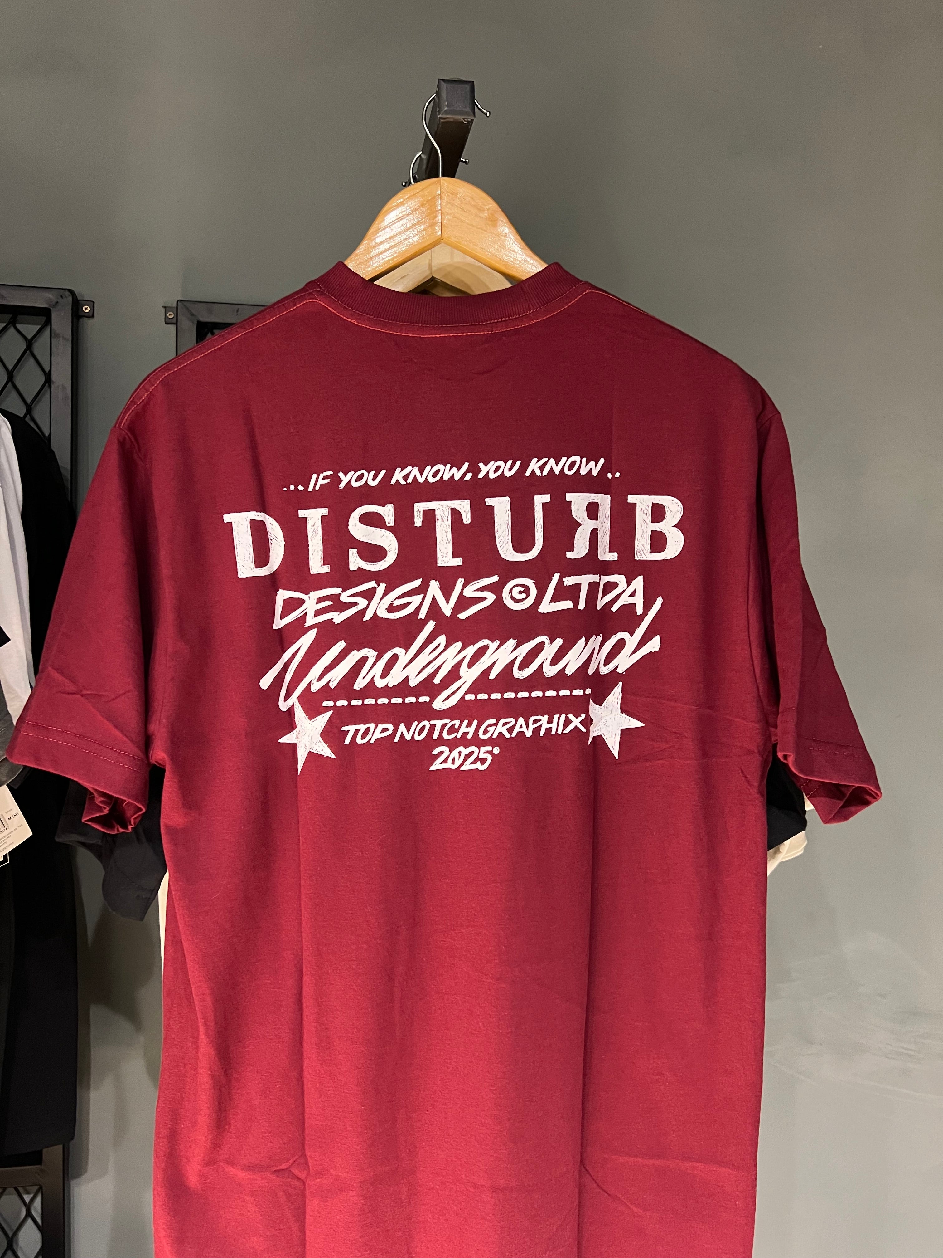 CAMISA DISTURB PEN BURGUNDY