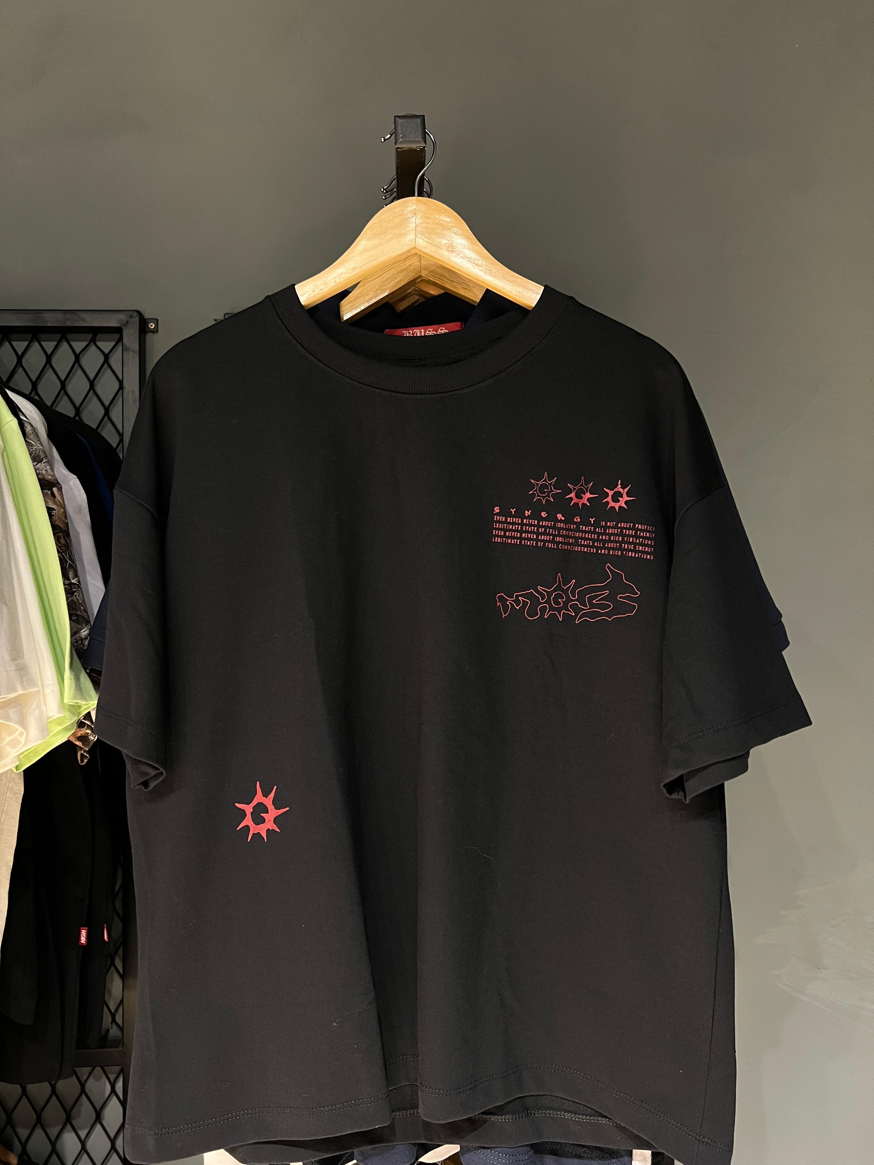 CAMISA MOB FLEUR BOXY BLACK