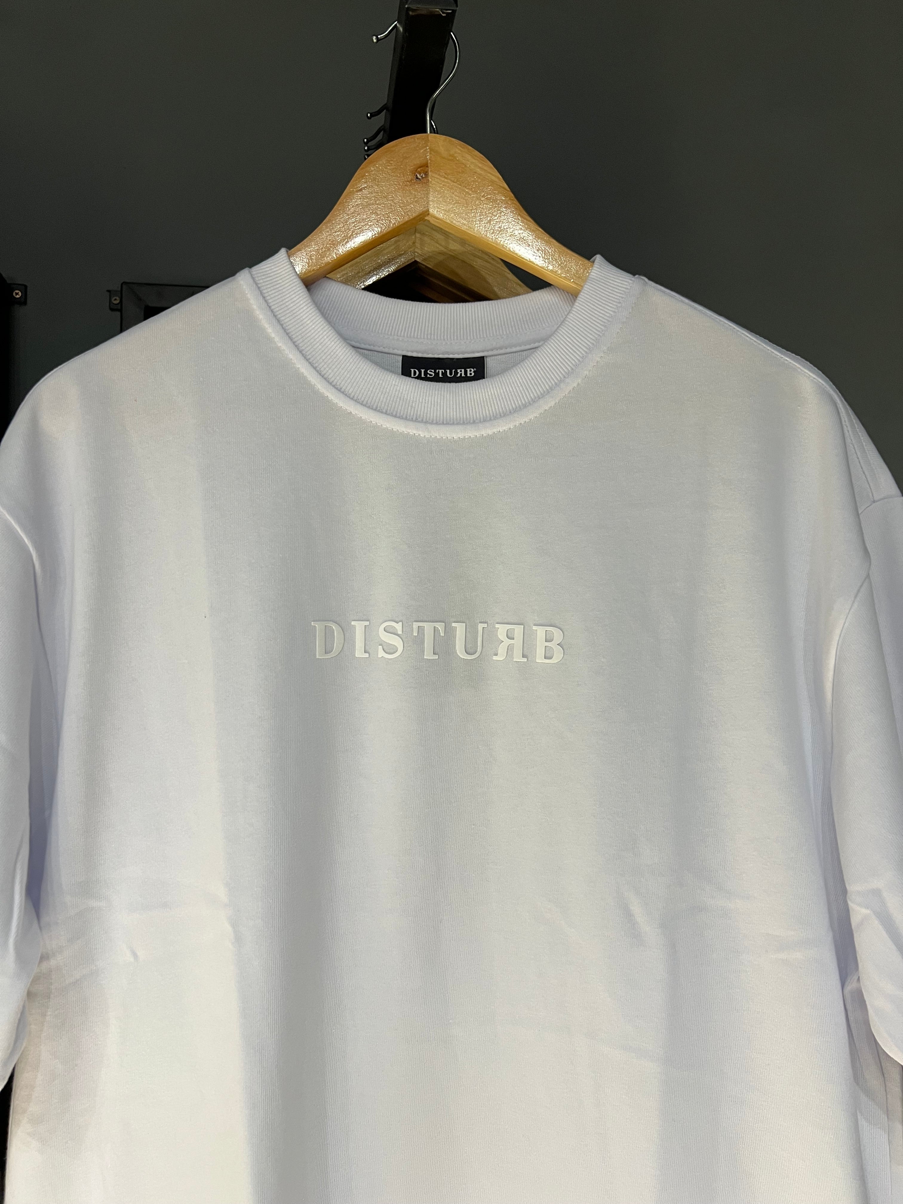 CAMISA DISTURB LOGO WHITE