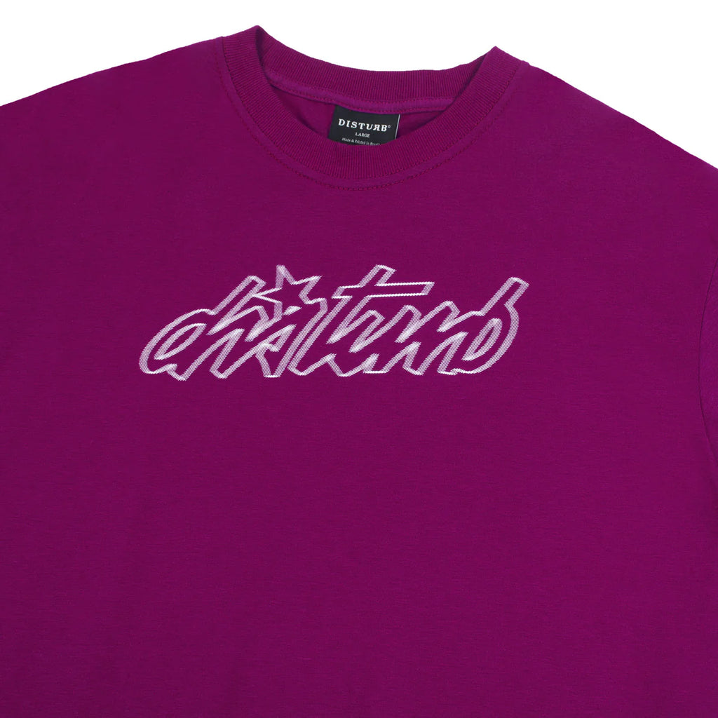 CAMISA DISTURB CURSIVE PURPLE