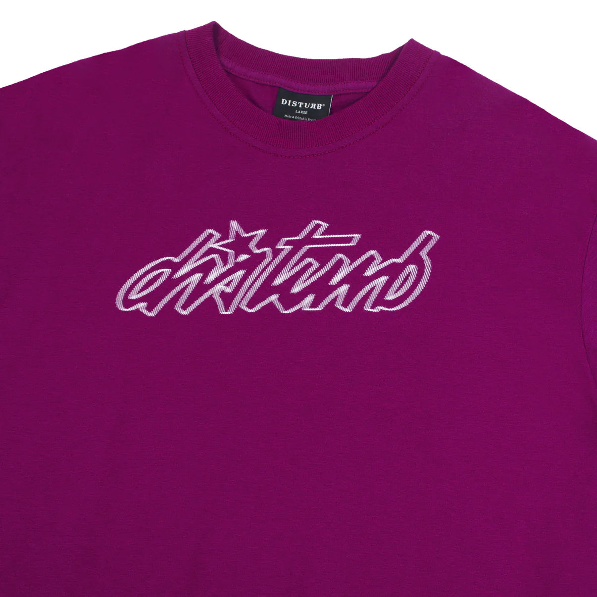 CAMISA DISTURB CURSIVE PURPLE