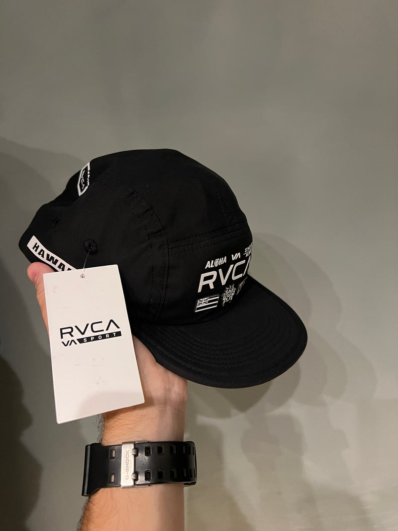 FIVE PANEL RVCA ALL BRAND BLACK