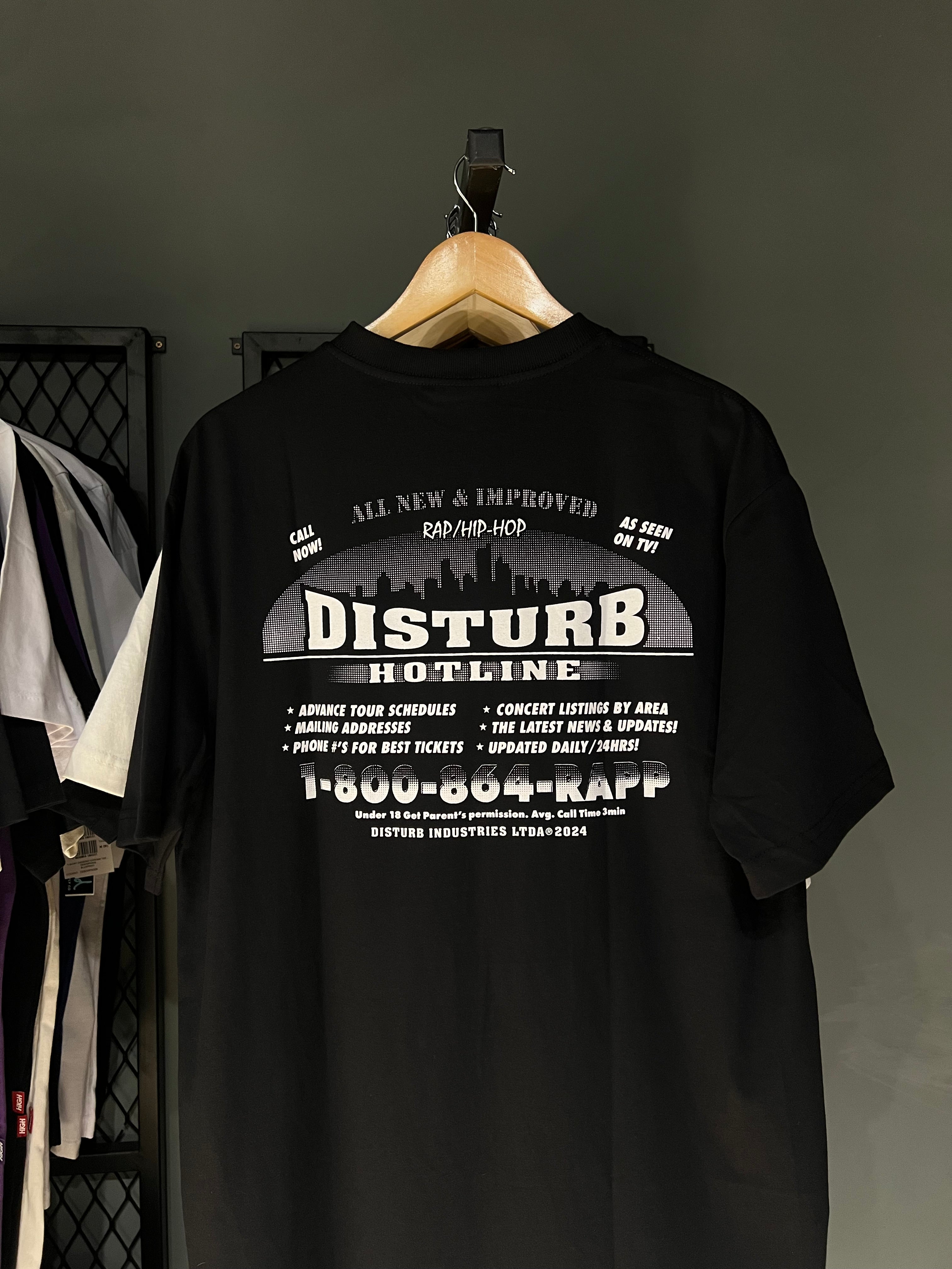 CAMISA DISTURB HOTLINE BLACK