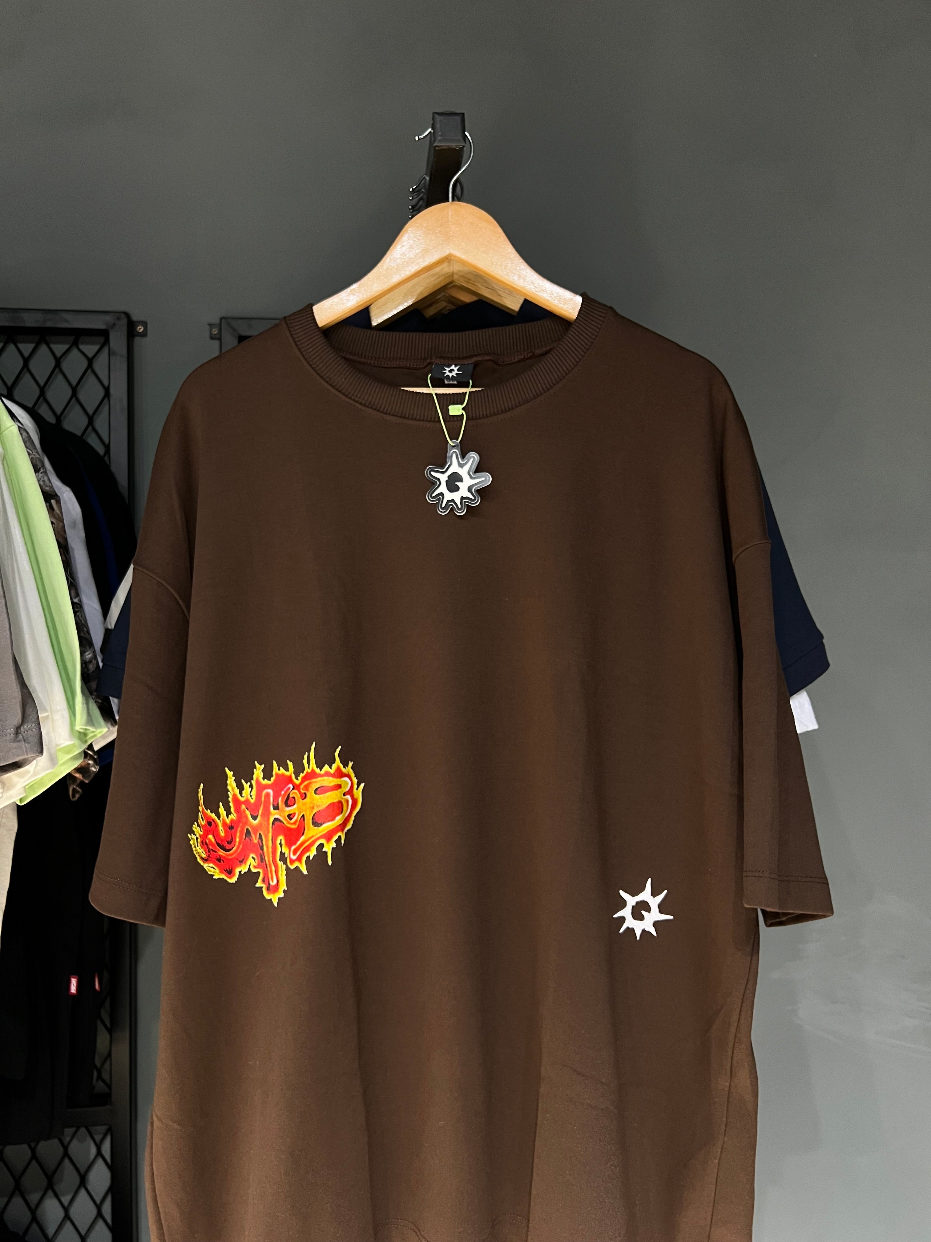 CAMISA MOB FIRE MARROM