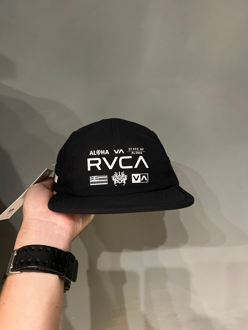 FIVE PANEL RVCA ALL BRAND BLACK