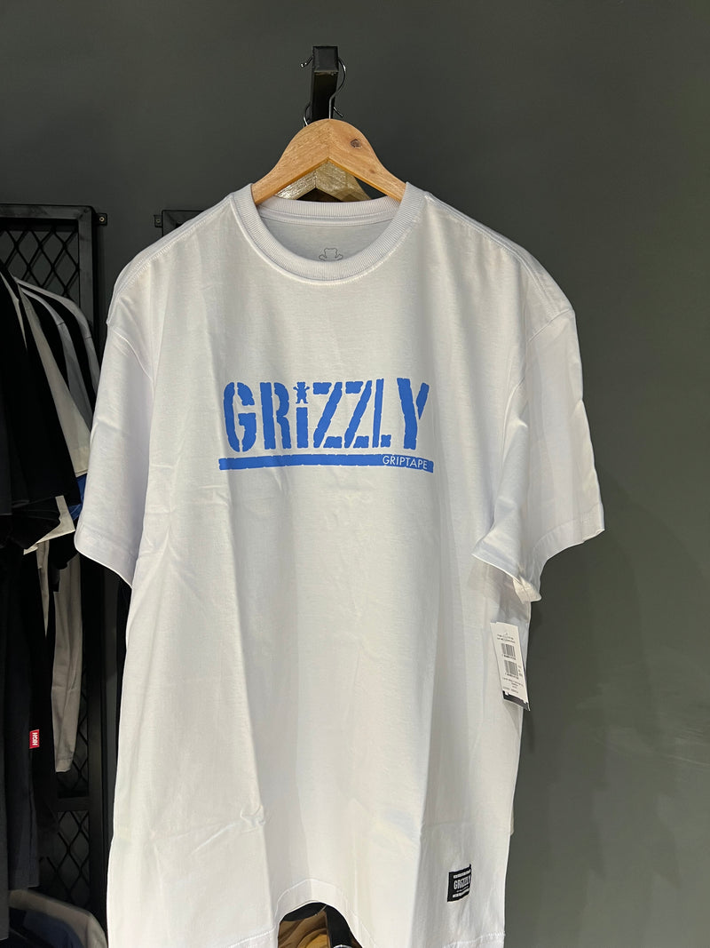 CAMISA GRIZZLY STAMP WHITE