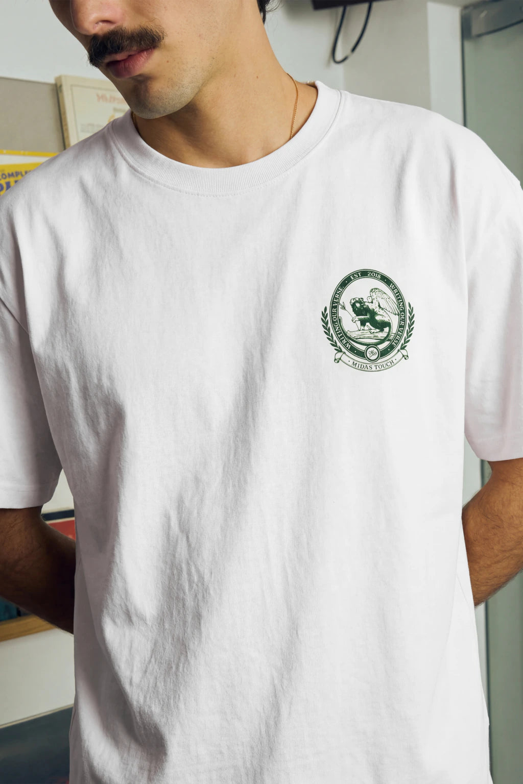 Camisa Midas Badge White