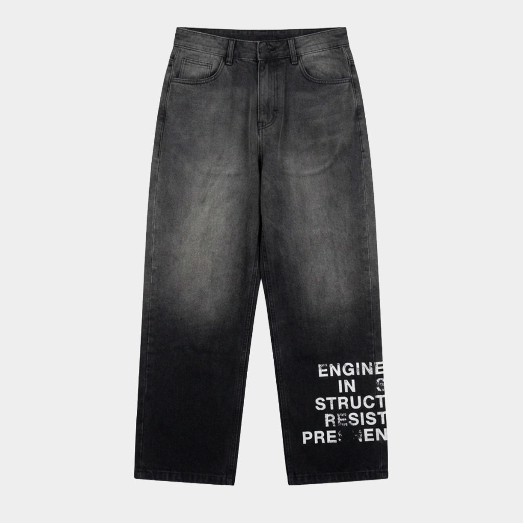 Calça Jeans Take Off Black Loose