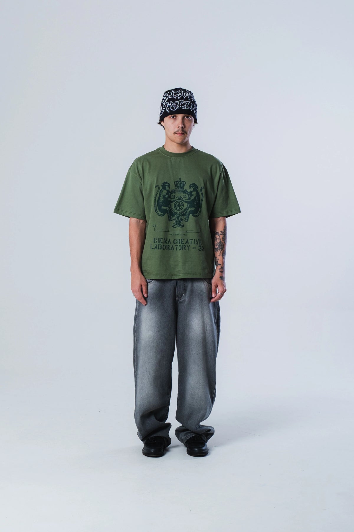 CAMISA CIENA COAT OF ARMS GREEN