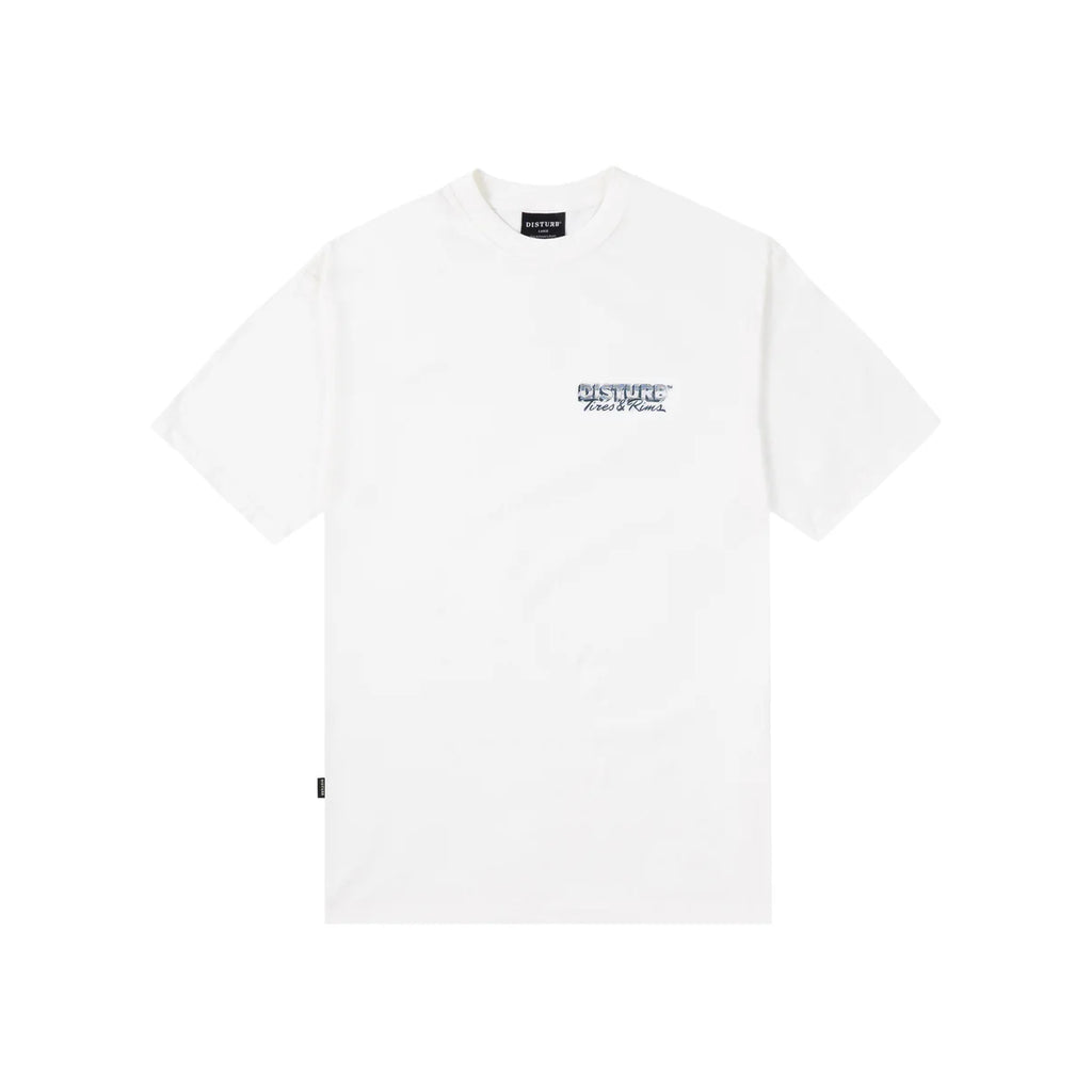 CAMISA DISTURB TIRES WHITE