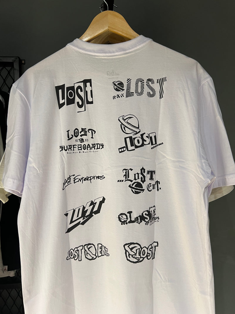 CAMISA LOST LOGO WHITE