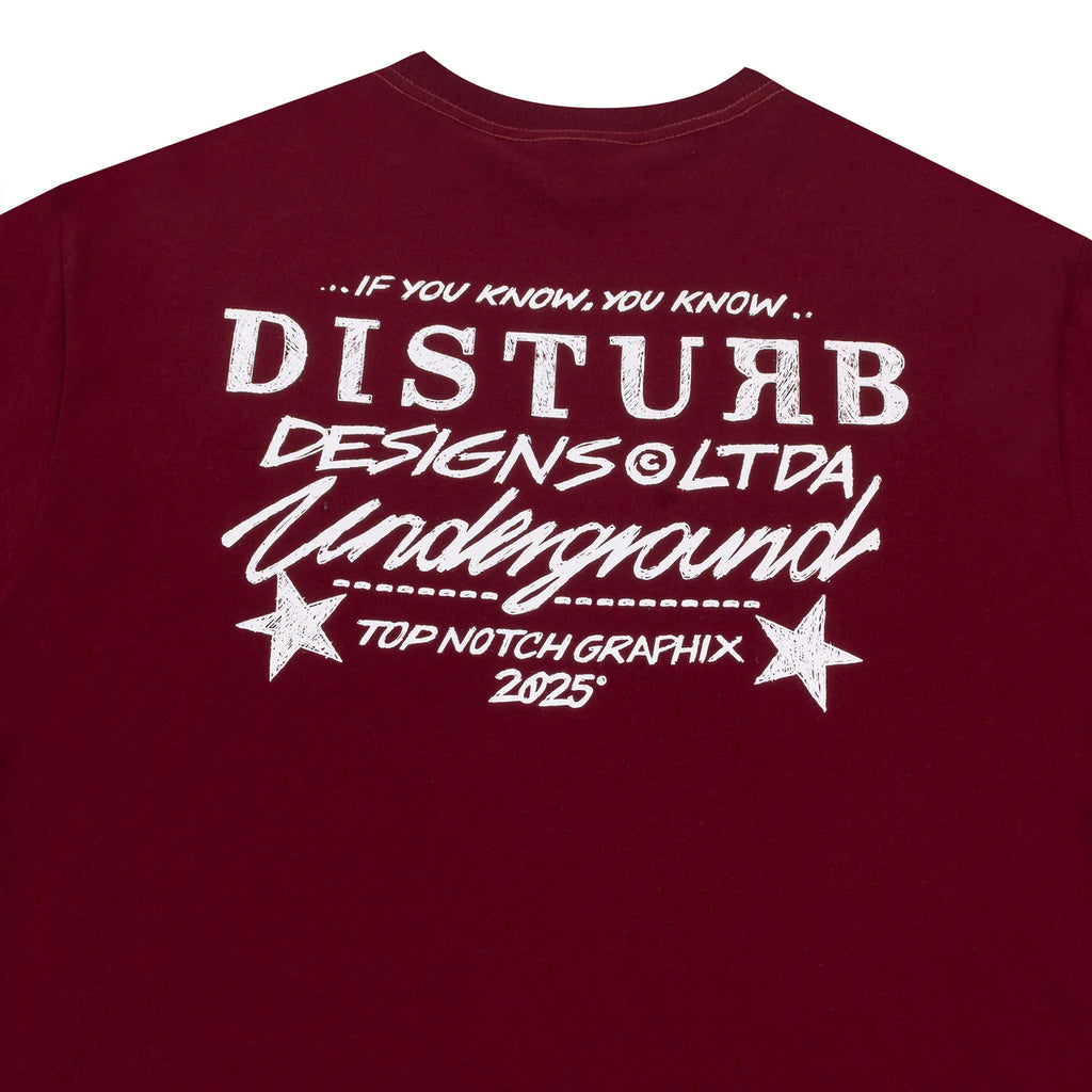 CAMISA DISTURB PEN BURGUNDY