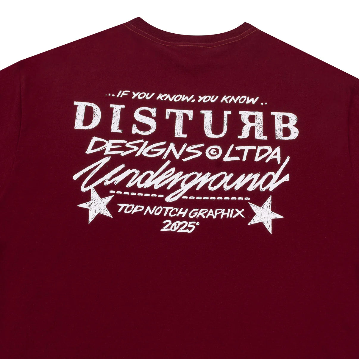 CAMISA DISTURB PEN BURGUNDY