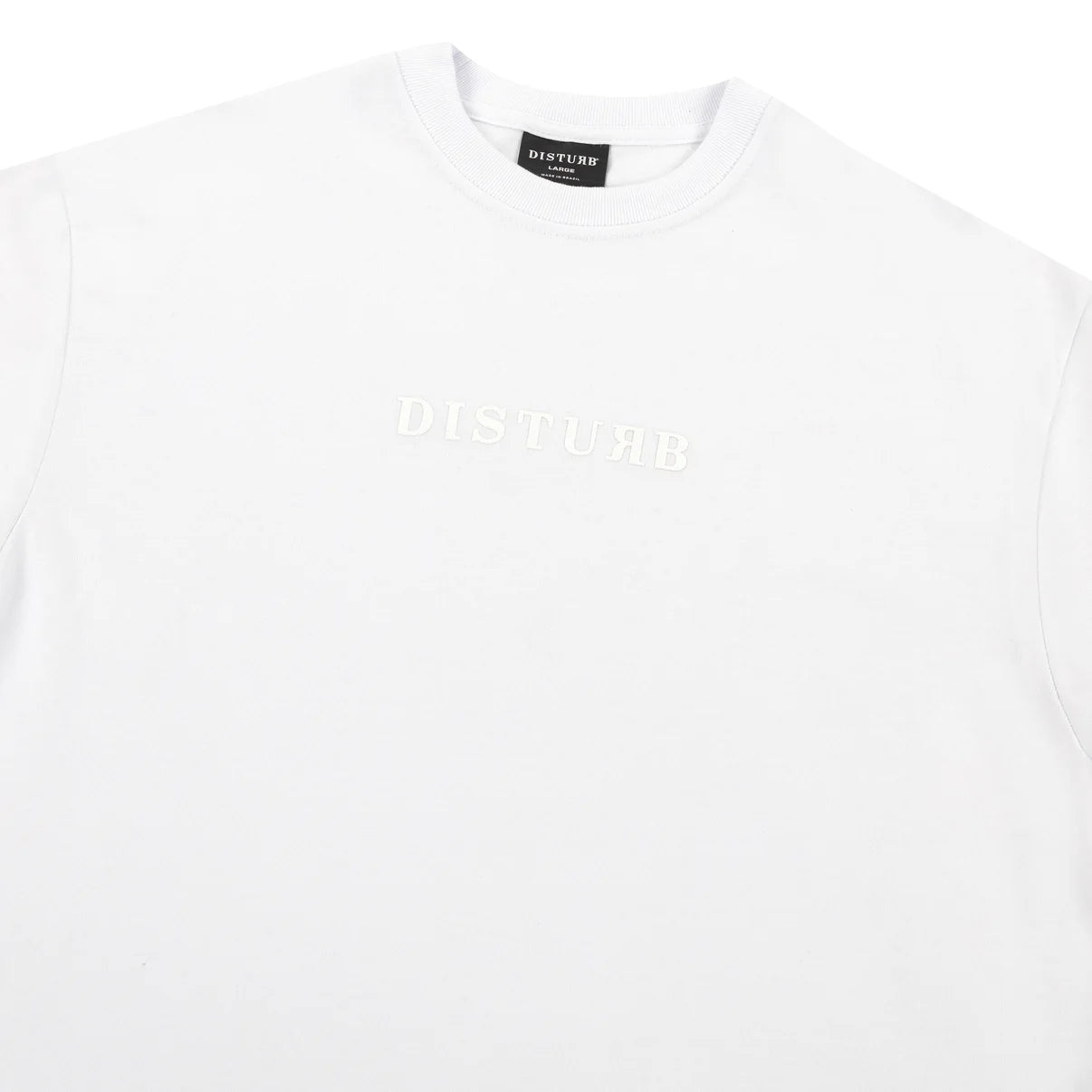 CAMISA DISTURB LOGO WHITE