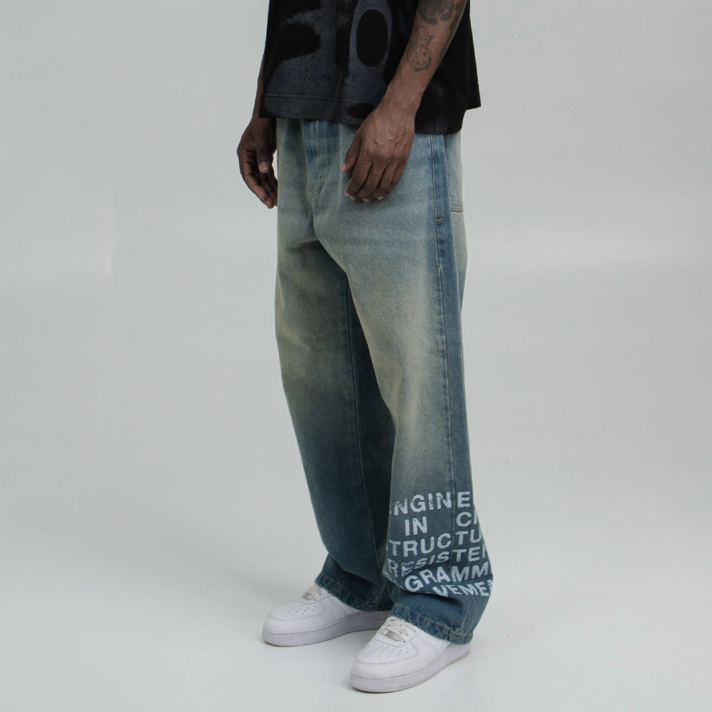 Calça Jeans Take Off Blue Loose